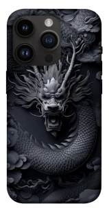 Чехол на Apple iPhone 14 Pro (6.1") black dragon фото 1 из 1