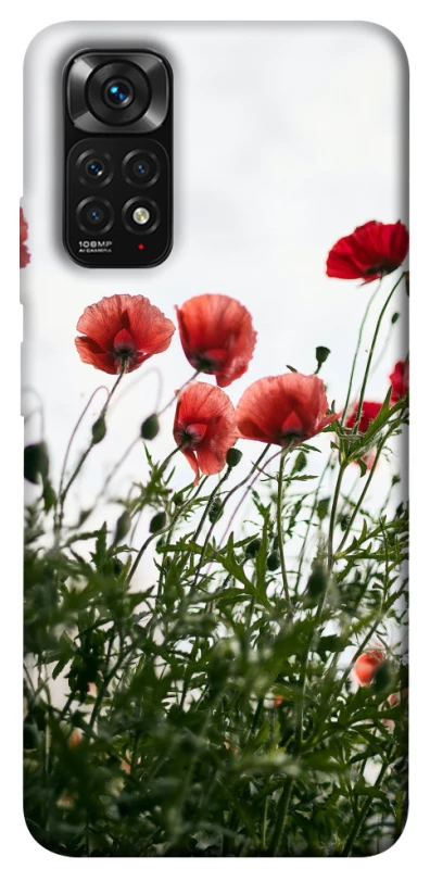 Чехол на Xiaomi Redmi Note 11 (Global) / Note 11S Поле маков фото 1 из 1
