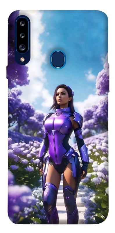 Чохол на Samsung Galaxy A20s Cyber space girl ver.4 фото 1 з 1