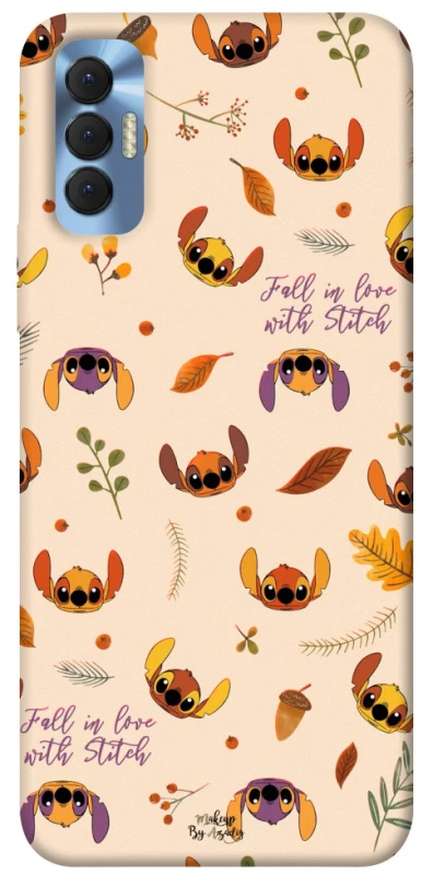 Чехол на TECNO Spark 8P Fall in love with Stitch фото 1 из 1