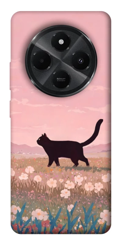 Чохол на Xiaomi Redmi A4 cat on a field фото 1 з 1