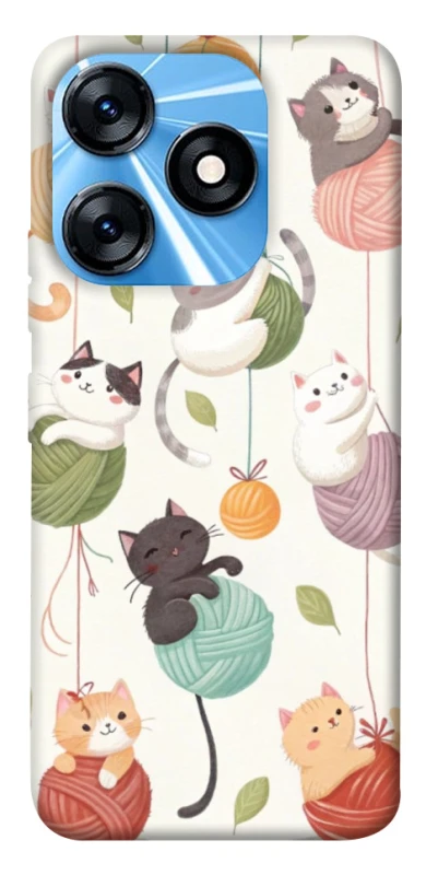 Чохол на TECNO Spark 10 Funny Kittens фото 1 з 1