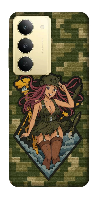 Чохол на Realme 14x Military Waifu фото 1 з 1