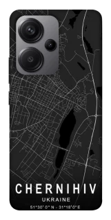Чохол на Xiaomi Redmi Note 13 Pro+ Chernihiv map фото 1 з 1