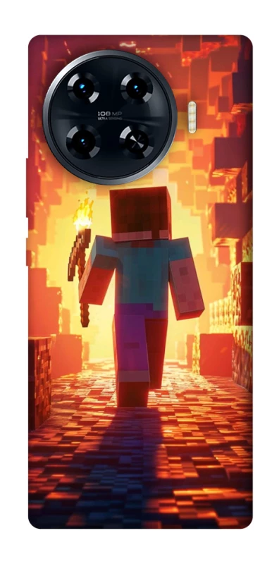 Чохол на TECNO Spark 20 Pro+ Minecraft adventure фото 1 з 1