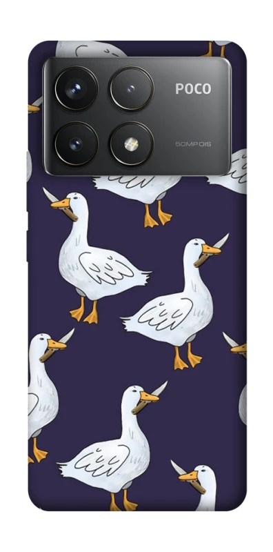 Чохол на Xiaomi Poco F6 Pro Гуси з претензією фото 1 з 1