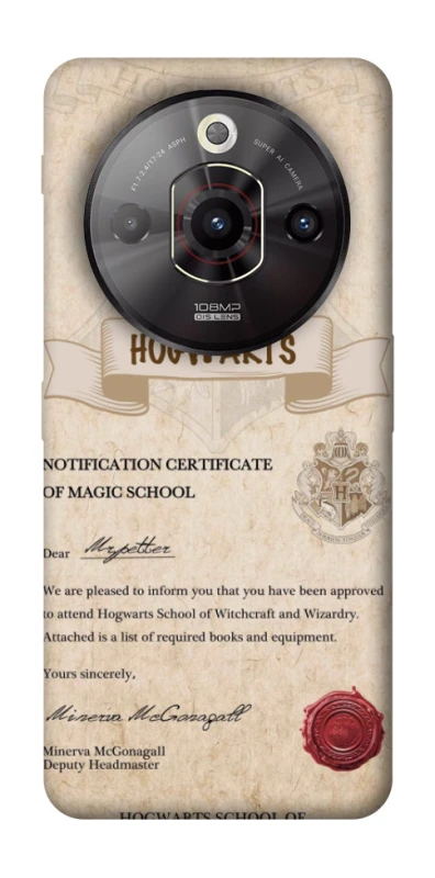 Чехол на ZTE Nubia Focus Pro The Hogwarts acceptance letter фото 1 из 1