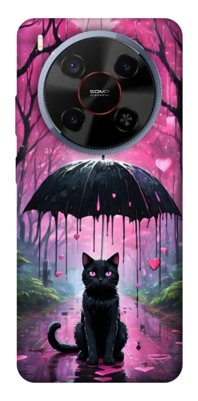 Чехол на ZTE Blade V70 Max Black cat фото 1 из 1