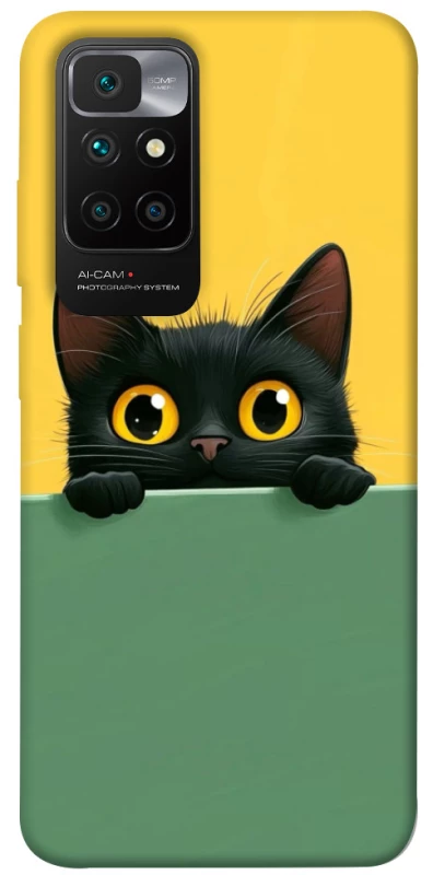 Чохол на Xiaomi Redmi 10 Black cat v2 фото 1 з 1