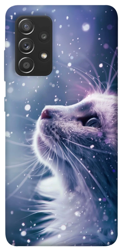 Чехол на Samsung Galaxy A72 4G / A72 5G Snow cat фото 1 из 1