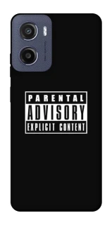 Чохол на Motorola Moto E15 Parental Advisory Label фото 1 з 1