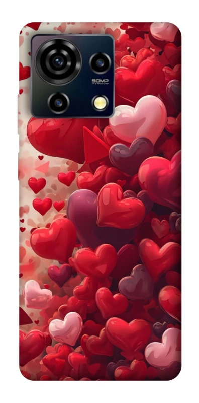 Чохол на ZTE Blade V50 Vita Many hearts фото 1 з 1