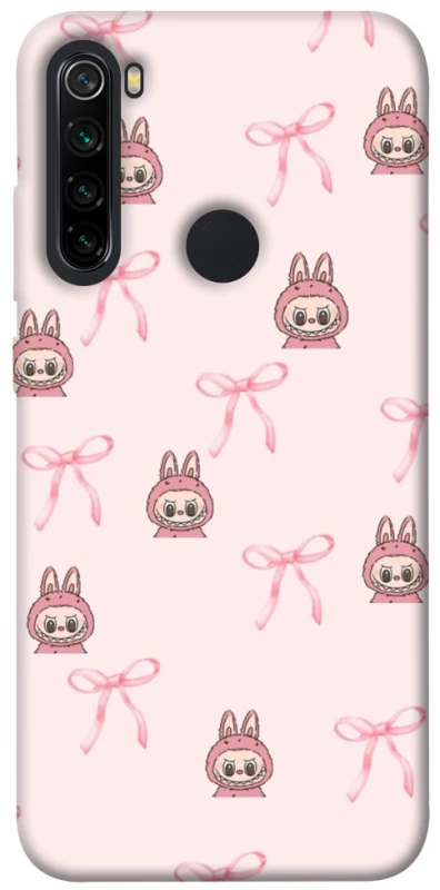 Чохол на Xiaomi Redmi Note 8 Pink bows and Labubus фото 1 з 1
