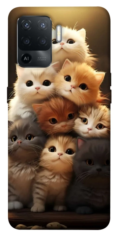 Чехол на Oppo Reno 5 Lite Чехол Kittie Love v2 фото 1 из 1