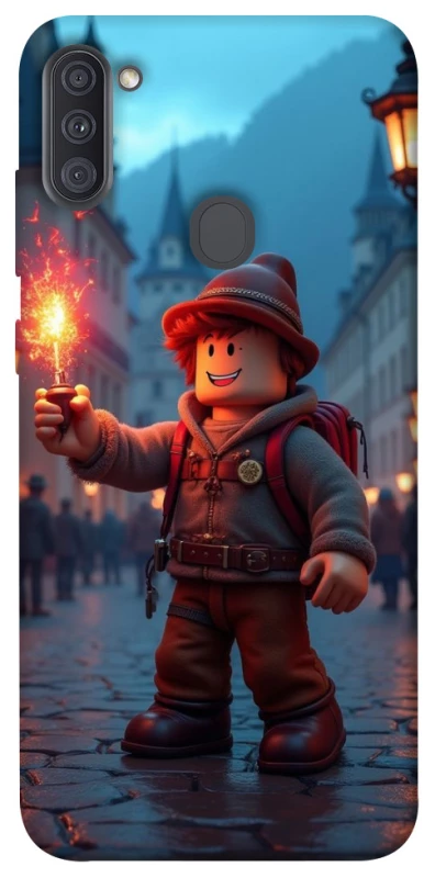 Чохол на Samsung Galaxy A11 Roblox Fire Logo Blue Flames фото 1 з 1