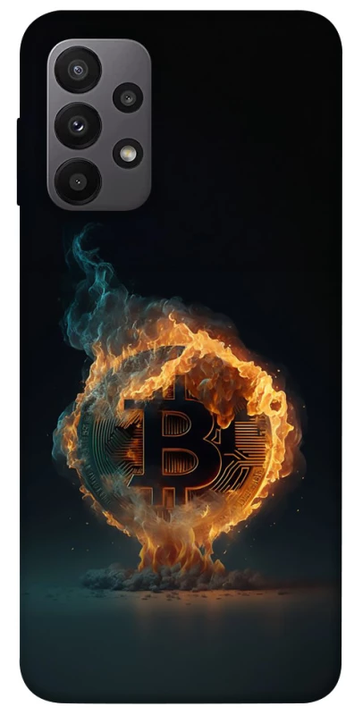 Чохол на Samsung Galaxy A23 4G Fire Bitcoin фото 1 з 1
