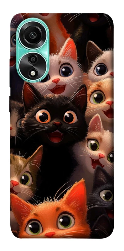 Чохол на Oppo A78 4G happy cats фото 1 з 1