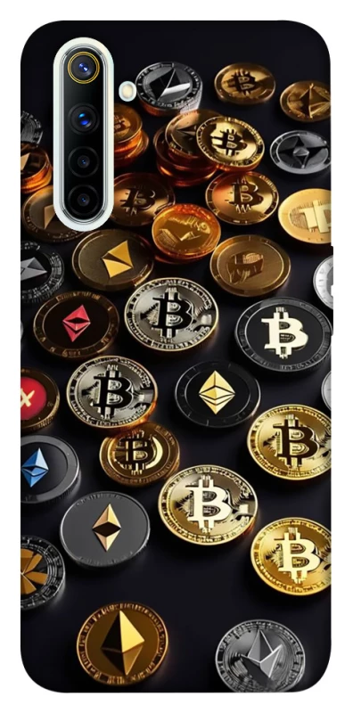 Чехол на Realme 6 Many coins фото 1 из 1