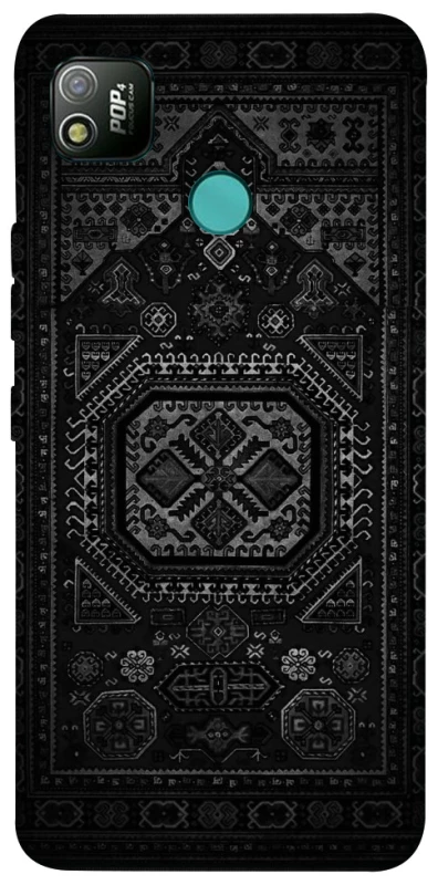 Чехол на TECNO POP 4 Черный ковер фото 1 из 1