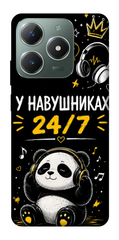 Чохол на Realme C61 У навушниках 24/7 фото 1 з 1