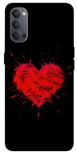 Чохол на Oppo Reno 4 Splash heart фото 1 з 1
