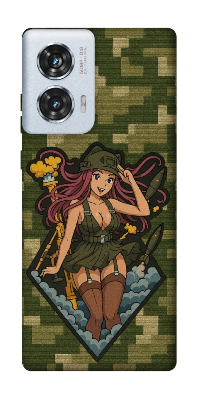 Чохол на Motorola Edge 50 Fusion Military Waifu фото 1 з 1