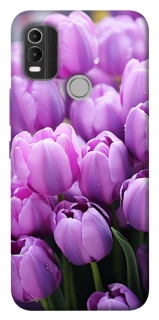 Чехол на Nokia C21 Plus Фиолетовые тюльпаны фото 1 из 1