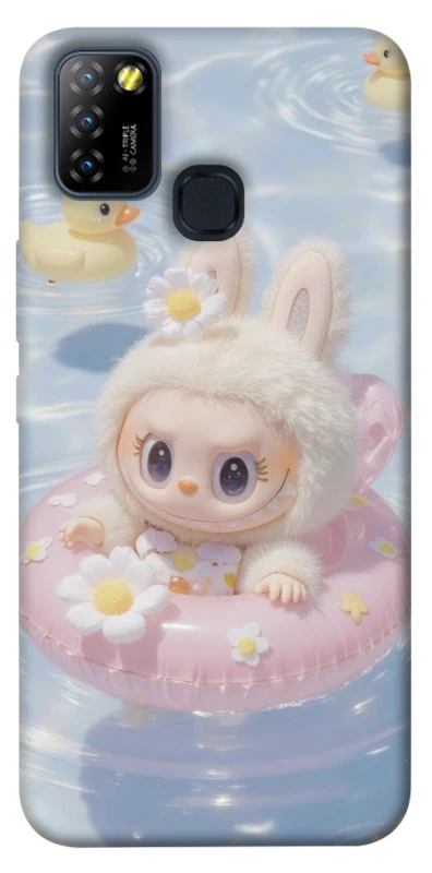 Чохол на Infinix Hot 10 Lite Labubu swimming фото 1 з 1