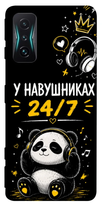 Чехол на Xiaomi Redmi K50 Gaming У навушниках 24/7 фото 1 из 1