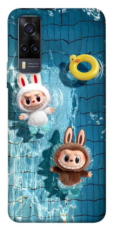 Чохол на Vivo Y31 Labubu in the pool фото 1 з 1