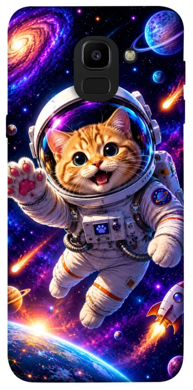 Чехол на Samsung J600F Galaxy J6 (2018) Space Cat фото 1 из 1