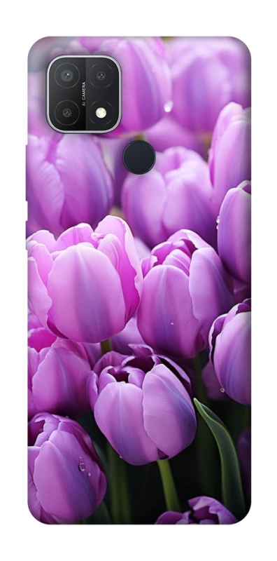 Чохол на Oppo A15s / A15 Фіолетові тюльпани фото 1 з 1