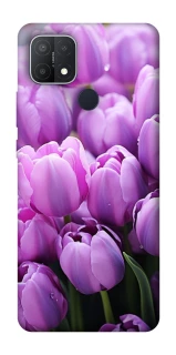 Чехол на Oppo A15s / A15 Фиолетовые тюльпаны фото 1 из 1