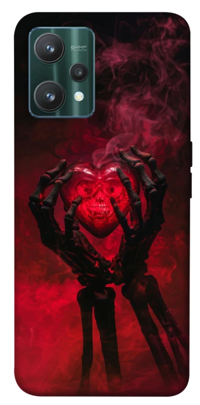 Чохол на Realme 9 Pro Heart in the hands of a skeleton фото 1 з 1