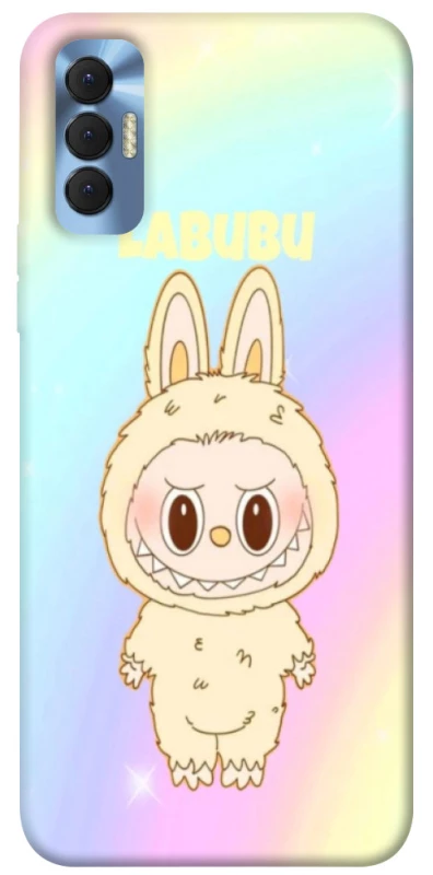 Чехол на TECNO Spark 8P Fluffy Rainbow Labubu фото 1 из 1