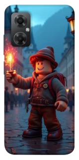 Чохол на Xiaomi Redmi Note 11R Roblox Fire Logo Blue Flames фото 1 з 1