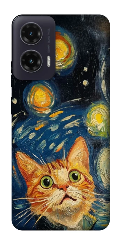Чохол на Motorola Moto G35 paint cat фото 1 з 1