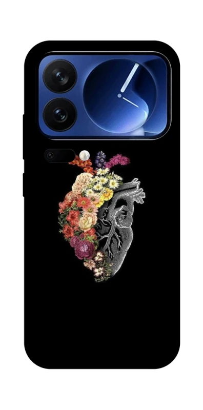 Чохол на Xiaomi Poco F7 Ultra Heart with flowers фото 1 з 1