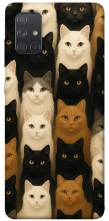 Чехол на Samsung Galaxy A71 Colorful Cat Collage фото 1 Чехол на Samsung Galaxy A71 Colorful Cat Collage фото 1 из 1