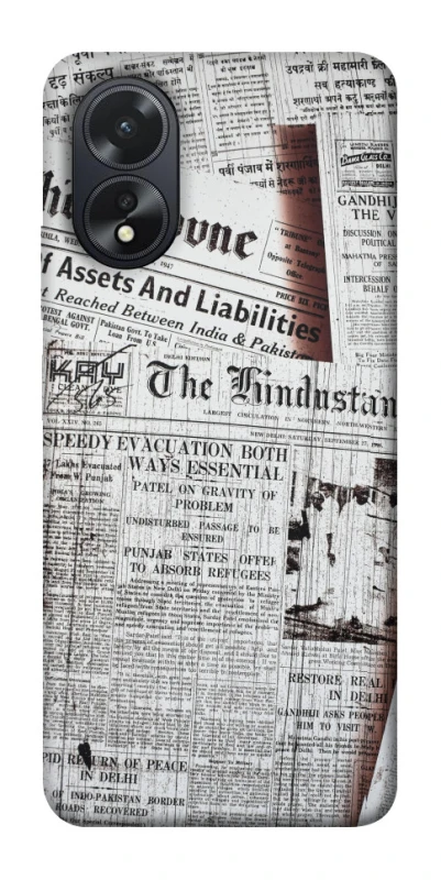 Чохол на Oppo A18 Газети фото 1 з 1