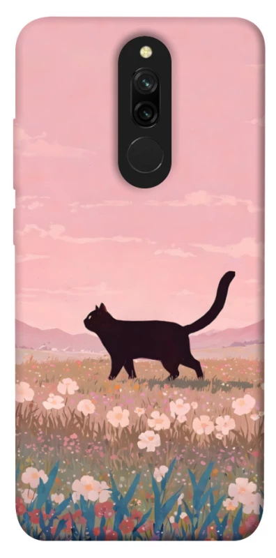 Чохол на Xiaomi Redmi 8 cat on a field фото 1 з 1