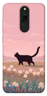 Чехол на Xiaomi Redmi 8 cat on a field фото 1 из 1
