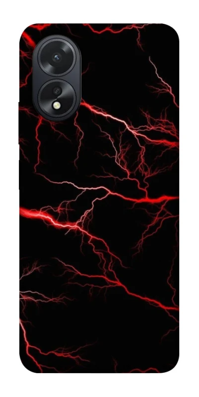 Чехол на Oppo A18 Красная молния фото 1 из 1