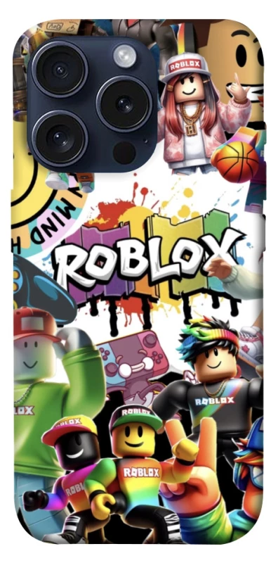 Чохол на Apple iPhone 15 Pro (6.1") Roblox Characters Collage фото 1 з 1