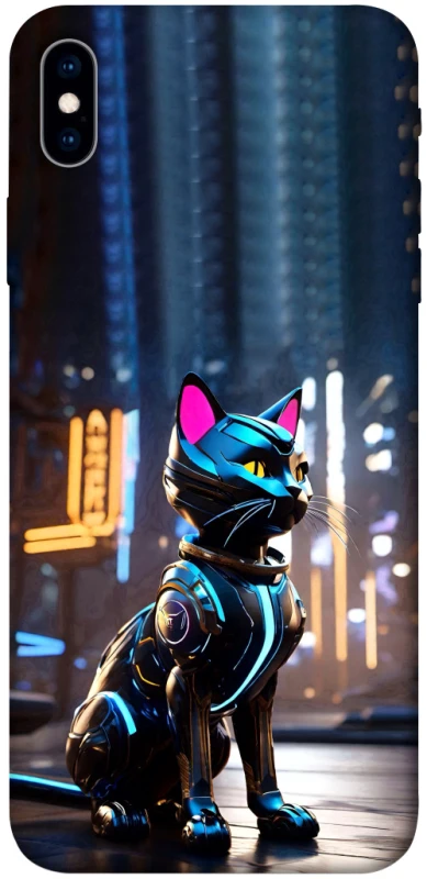 Чохол на Apple iPhone XS Max (6.5") Cyber cat фото 1 з 1