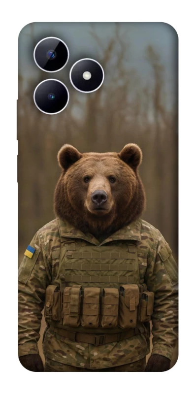 Чехол на Realme Note 50 5G Медведь защитник фото 1 из 1