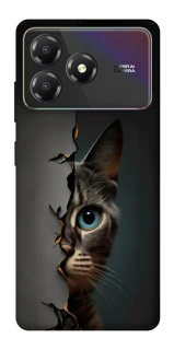 Чехол на ZTE Blade A36 Кот-подглядыватель v2 фото 1 из 1