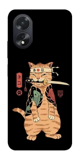 Чохол на Oppo A38 Кіт-самурай фото 1 з 1