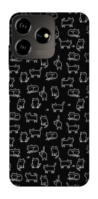 Чохол на ZTE Blade V50 Design 4G Black Cats фото 1 Чохол на ZTE Blade V50 Design 4G Black Cats фото 1 з 1