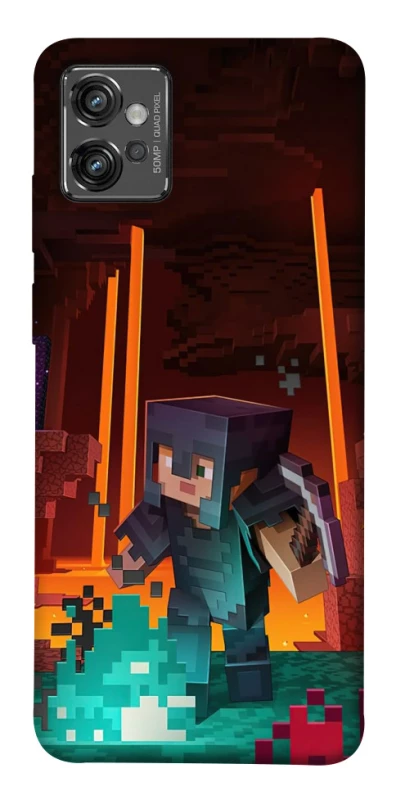 Чехол на Motorola Moto G32 Minecraft game adventure фото 1 из 1